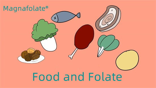 Fødevarer og folat L Methylfolat calcium